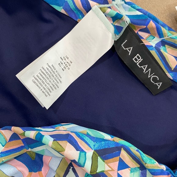 La Blanca Riviera Reversible multicolor Hipster bikini bottom Nwt 16 - Picture 10 of 14